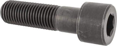 Value Collection - 1-3/8 - 6 UNC Hex Socket Drive, Socket Cap Screw - Alloy Steel, Black Oxide Finish, Partially Threaded, 5" Length Under Head - Industrial Tool & Supply