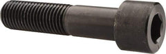 Value Collection - 1-3/8 - 6 UNC Hex Socket Drive, Socket Cap Screw - Alloy Steel, Black Oxide Finish, Partially Threaded, 6" Length Under Head - Industrial Tool & Supply