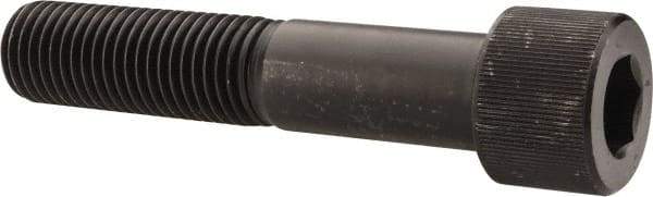 Value Collection - 1-3/8 - 6 UNC Hex Socket Drive, Socket Cap Screw - Alloy Steel, Black Oxide Finish, Partially Threaded, 7" Length Under Head - Industrial Tool & Supply