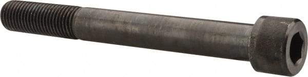 Value Collection - 1-3/8 - 6 UNC Hex Socket Drive, Socket Cap Screw - Alloy Steel, Black Oxide Finish, Partially Threaded, 12" Length Under Head - Industrial Tool & Supply