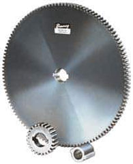 Browning - 16 Pitch, 2-1/8" Pitch Diam, 2-1/4" OD, 34 Tooth Change Gear - 1/2" Face Width, 3/4" Bore Diam, 14.5° Pressure Angle, Steel - Industrial Tool & Supply