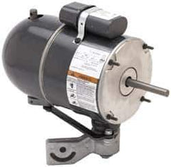 US Motors - 1/4 hp, TEAO Enclosure, Auto Thermal Protection, 1,075 RPM, 115 Volt, 60 Hz, Single Phase Permanent Split Capacitor (PSC) Motor - Size 48YZ Frame, Yoke Mount, 2 Speed, Ball Bearings, 4.40 Full Load Amps, B Class Insulation, CCW Lead End - Industrial Tool & Supply