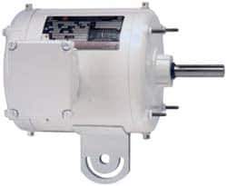 US Motors - 1/2 hp, TEAO Enclosure, Auto Thermal Protection, 1,700 RPM, 115/230 Volt, 60 Hz, Single Phase Permanent Split Capacitor (PSC) Motor - Size 56YZ Frame, Yoke Mount, 1 Speed, Ball Bearings, 5.6/2.8 Full Load Amps, F Class Insulation, Reversible - Industrial Tool & Supply