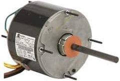 US Motors - 1/6 Max hp, 825 Max RPM, Permanent Split Cap Electric AC DC Motor - 208-230 V Input, Single Phase, 48Y Frame, 1/2" Shaft Diam, Bracket/Stud Mount, ODP Enclosure - Industrial Tool & Supply