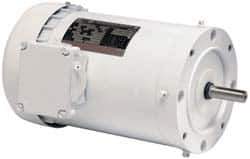 US Motors - 1.5 hp, TENV Enclosure, No Thermal Protection, 3,450 RPM, 208-230/460 Volt, 60 Hz, Three Phase Standard Efficient Motor - Size 56 Frame, C-Face Mount, 1 Speed, Ball Bearings, 4.7-4.6/2.3 Full Load Amps, F Class Insulation, CCW Lead End - Industrial Tool & Supply
