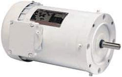 US Motors - 3/4 hp, TEFC Enclosure, No Thermal Protection, 1,725 RPM, 230/460 Volt, 60 Hz, Three Phase Standard Efficient Motor - Size 56C Frame, C-Face Mount, 1 Speed, Ball Bearings, 2.6/1.3 Full Load Amps, F Class Insulation, Reversible - Industrial Tool & Supply