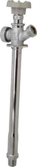 B&K Mueller - 1/2" Pipe, 10" Long Shank, Chrome Plated Brass Antisiphon Frostfree Sillcock - Handwheel Handle, Male & Solder End Connections, 125 psi WOG Rating - Industrial Tool & Supply
