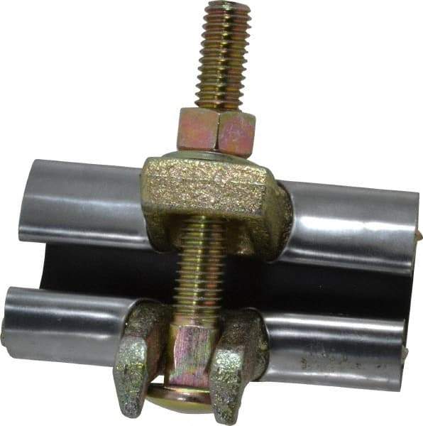 B&K Mueller - 1/2" Pipe Single Bolt 3" Repair Clamp - For Providing Strong Positive Seal In Repairing Leaking Pipes - Industrial Tool & Supply