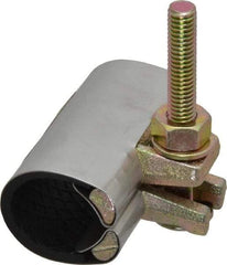 B&K Mueller - 1" Pipe Single Bolt 3" Repair Clamp - For Providing Strong Positive Seal In Repairing Leaking Pipes - Industrial Tool & Supply