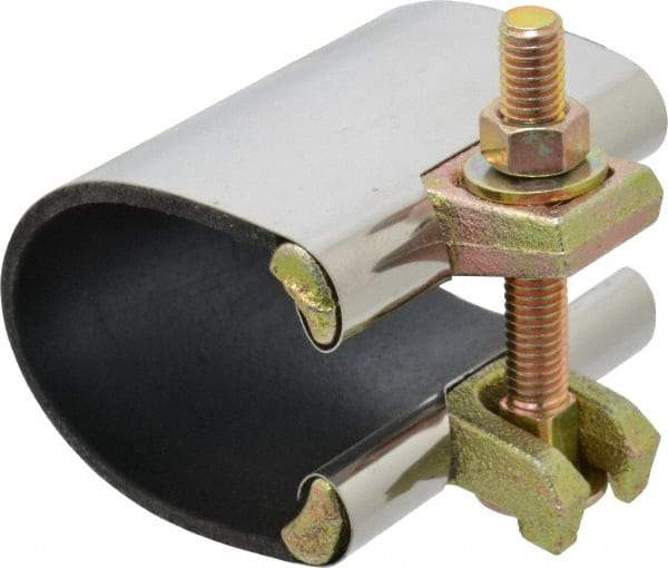 B&K Mueller - 2" Pipe Single Bolt 3" Repair Clamp - For Providing Strong Positive Seal In Repairing Leaking Pipes - Industrial Tool & Supply