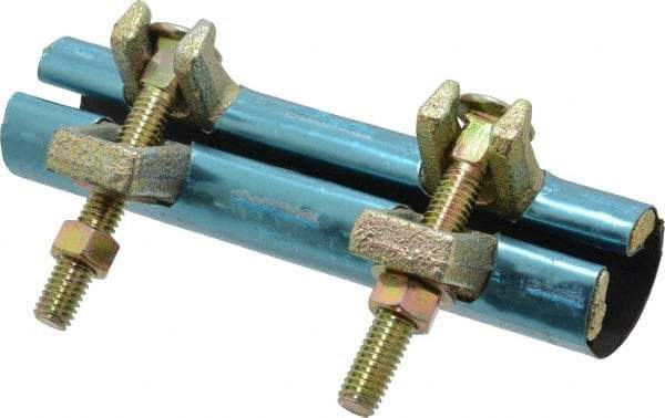 B&K Mueller - 1/2" Pipe Two Bolt 6" Repair Clamp - For Providing Strong Positive Seal In Repairing Leaking Pipes - Industrial Tool & Supply