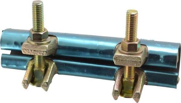 B&K Mueller - 3/4" Pipe Two Bolt 6" Repair Clamp - For Providing Strong Positive Seal In Repairing Leaking Pipes - Industrial Tool & Supply