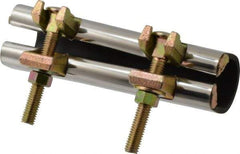 B&K Mueller - 1-1/4" Pipe Two Bolt 6" Repair Clamp - For Providing Strong Positive Seal In Repairing Leaking Pipes - Industrial Tool & Supply