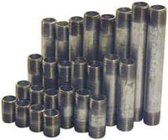 B&K Mueller - 60 Piece, 1-1/4" Pipe, Galvanized Pipe Nipple Set - Schedule 40, (6) Close, (6) 2, (6) 2-1/2, (6) 3, (6) 3-1/2, (6) 4, (6) 4-1/2, (6) 5, (6) 5-1/2, (6) 6 - Industrial Tool & Supply