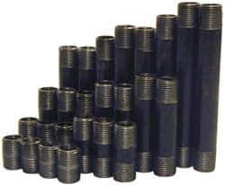 B&K Mueller - 66 Piece, 3/4" Pipe, Black Finished Steel Pipe Nipple Set - Schedule 40, (6) Close, (6) 1-1/2, (6) 2, (6) 2-1/2, (6) 3, (6) 3-1/2, (6) 4, (6) 4-1/2, (6) 5, (6) 5-1/2, (6) 6 - Industrial Tool & Supply