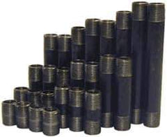 B&K Mueller - 66 Piece, 3/4" Pipe, Black Finished Steel Pipe Nipple Set - Schedule 40, (6) Close, (6) 1-1/2, (6) 2, (6) 2-1/2, (6) 3, (6) 3-1/2, (6) 4, (6) 4-1/2, (6) 5, (6) 5-1/2, (6) 6 - Industrial Tool & Supply