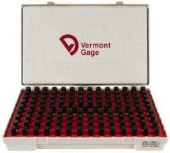 Vermont Gage - 125 Piece, 0.501-0.625 Inch Diameter Plug and Pin Gage Set - Plus 0.0002 Inch Tolerance, Class ZZ - Industrial Tool & Supply