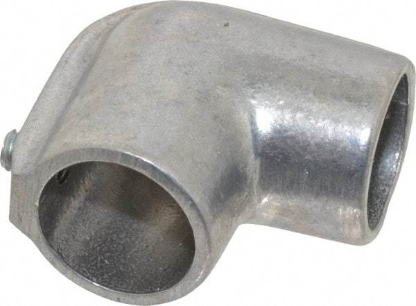 Hollaender - 1" Pipe, 90° Elbow, Aluminum Alloy Elbow Pipe Rail Fitting - Bright Finish - Industrial Tool & Supply