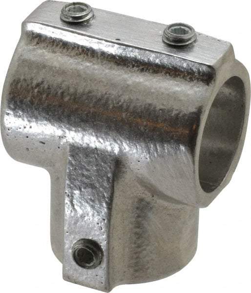 Hollaender - 3/4" Pipe, 90° Three Socket Tee, Aluminum Alloy Tee Pipe Rail Fitting - Bright Finish - Industrial Tool & Supply