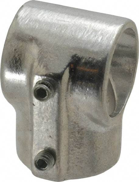 Hollaender - 1-1/4" Pipe, Tee-E, Aluminum Alloy Tee Pipe Rail Fitting - Bright Finish - Industrial Tool & Supply