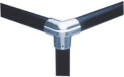 Hollaender - 3/4" Pipe, Side Outlet Elbow, Aluminum Alloy Elbow Pipe Rail Fitting - Bright Finish - Industrial Tool & Supply