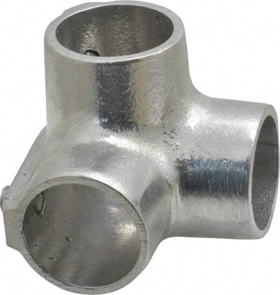 Hollaender - 1" Pipe, Side Outlet Elbow, Aluminum Alloy Elbow Pipe Rail Fitting - Bright Finish - Industrial Tool & Supply