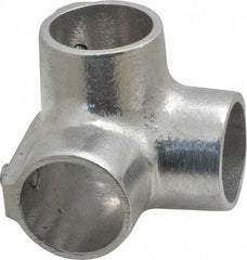 Hollaender - 1" Pipe, Side Outlet Elbow, Aluminum Alloy Elbow Pipe Rail Fitting - Bright Finish - Industrial Tool & Supply