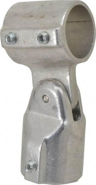 Hollaender - 1-1/4" Pipe, Adjustable Elbow Assembly, Aluminum Alloy Elbow Pipe Rail Fitting - Bright Finish - Industrial Tool & Supply