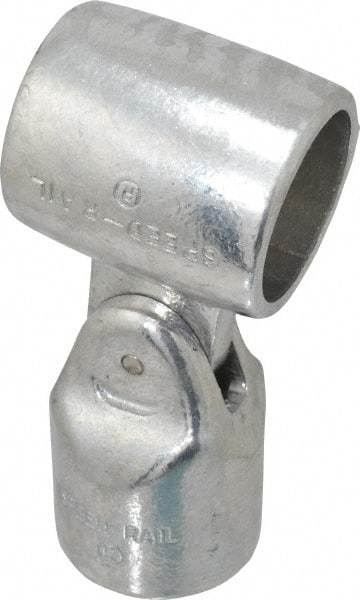 Hollaender - 1-1/2" Pipe, Adjustable Elbow Assembly, Aluminum Alloy Elbow Pipe Rail Fitting - Bright Finish - Industrial Tool & Supply