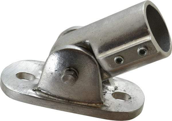 Hollaender - 1-1/2" Pipe, Adjustable Flange, Aluminum Alloy Flange Pipe Rail Fitting - Industrial Tool & Supply