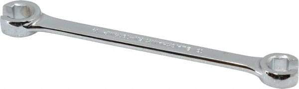 Blackhawk by Proto - 13 x 14mm, Full Polish, Open End Flare Nut Wrench - 6 Points, 7-1/2" OAL, Steel, Double End Head - Industrial Tool & Supply