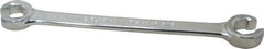 Blackhawk by Proto - 1/2 x 9/16", Full Polish, Open End Flare Nut Wrench - 6 Points, 7-1/2" OAL, Steel, Double End Head - Industrial Tool & Supply