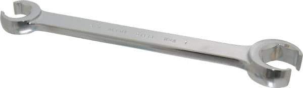 Blackhawk by Proto - 3/4 x 1", Full Polish, Open End Flare Nut Wrench - 6 Points, 9-13/64" OAL, Steel, Double End Head - Industrial Tool & Supply
