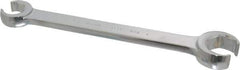 Blackhawk by Proto - 3/4 x 1", Full Polish, Open End Flare Nut Wrench - 6 Points, 9-13/64" OAL, Steel, Double End Head - Industrial Tool & Supply