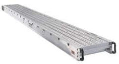 Made in USA - 36 Ft. Long x 20 Inches Wide, 2 Man Aluminum Scaffold Plank - Industrial Tool & Supply