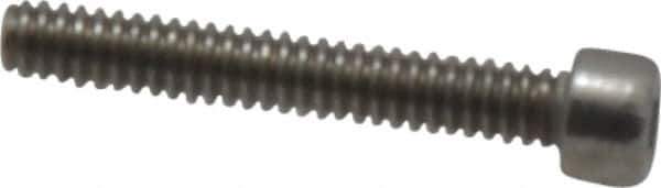 Value Collection - #1-64 UNC Hex Socket Drive, Socket Cap Screw - Grade 18-8 & Austenitic A2 Stainless Steel, Fully Threaded, 1/2" Length Under Head - Industrial Tool & Supply