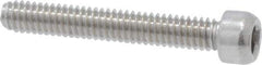 Value Collection - #1-72 UNF Hex Socket Drive, Socket Cap Screw - Grade 18-8 & Austenitic A2 Stainless Steel, Fully Threaded, 1/2" Length Under Head - Industrial Tool & Supply