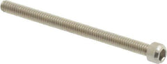 Value Collection - #1-72 UNF Hex Socket Drive, Socket Cap Screw - Grade 18-8 & Austenitic A2 Stainless Steel, Partially Threaded, 1" Length Under Head - Industrial Tool & Supply