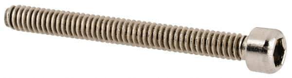 Value Collection - #2-56 UNC Hex Socket Drive, Socket Cap Screw - Grade 18-8 & Austenitic A2 Stainless Steel, Partially Threaded, 7/8" Length Under Head - Industrial Tool & Supply