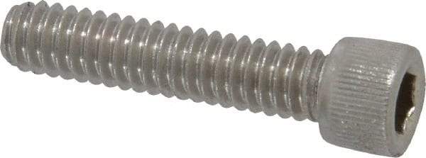 Value Collection - 1/4-20 UNC Hex Socket Drive, Socket Cap Screw - Grade 18-8 & Austenitic A2 Stainless Steel, Fully Threaded, 1-1/8" Length Under Head - Industrial Tool & Supply