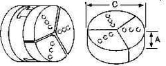 Abbott Workholding Products - 4" & Up Chuck Capacity, Northfield Attachment, Round Soft Lathe Chuck Jaw - 3 Jaws, Aluminum, 3.92" Wide x 2" High - Industrial Tool & Supply