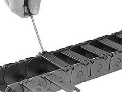 Igus - 1 Ft. Long, Igumid G, Fixed Open Cable and Hose Carrier - 1-1/2 Inch Inside Width x 0.98 Inch Inside Height, 2.13 Inch Outside Width x 1.38 Inch Outside Height, 2.16 Inch Bend Radius - Industrial Tool & Supply