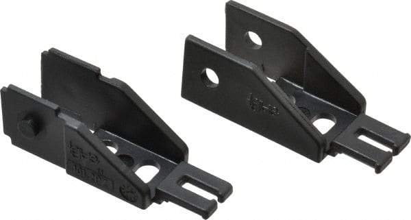 Igus - 1.02 Inch Outside Width x 0.94 Inch Outside Height, Cable and Hose Carrier Steel Zipper Mounting Bracket Set - 1-1/2 Inch Bend Radius, 0.59 Inch Inside Width x 0.67 Inch Inside Height - Industrial Tool & Supply