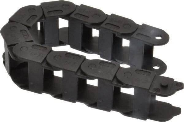 Igus - 1 Ft. Long, Igumid G, Fixed Open Cable and Hose Carrier - 0.98 Inch Inside Width x 0.71 Inch Inside Height, 1.42 Inch Outside Width x 0.91 Inch Outside Height, 1-1/2 Inch Bend Radius - Industrial Tool & Supply