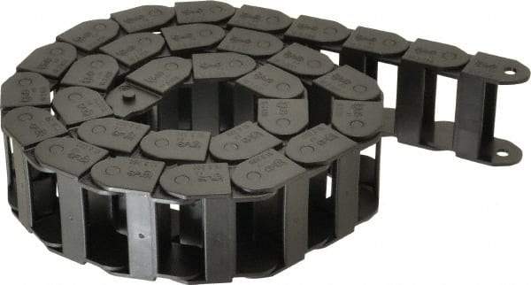 Igus - 3 Ft. Long, Igumid G, Fixed Open Cable and Hose Carrier - 1-1/2 Inch Inside Width x 0.71 Inch Inside Height, 1.93 Inch Outside Width x 0.91 Inch Outside Height, 1-1/2 Inch Bend Radius - Industrial Tool & Supply