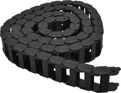 Igus - 6 Ft. Long, Igumid G, Fixed Open Cable and Hose Carrier - 1-1/2 Inch Inside Width x 0.71 Inch Inside Height, 1.93 Inch Outside Width x 0.91 Inch Outside Height, 1-1/2 Inch Bend Radius - Industrial Tool & Supply