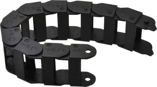 Igus - 1 Ft. Long, Igumid G, Fixed Open Cable and Hose Carrier - 1-1/2 Inch Inside Width x 0.71 Inch Inside Height, 1.93 Inch Outside Width x 0.91 Inch Outside Height, 1-1/2 Inch Bend Radius - Industrial Tool & Supply