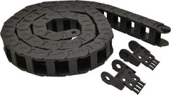 Igus - 6 Ft. Long, Igumid G, Fixed Open Cable and Hose Carrier - 1-1/2 Inch Inside Width x 0.98 Inch Inside Height, 2.13 Inch Outside Width x 1.38 Inch Outside Height, 2.16 Inch Bend Radius - Industrial Tool & Supply