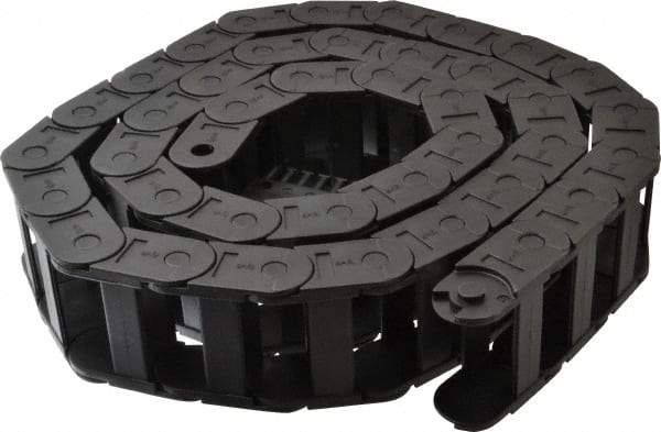 Igus - 6 Ft. Long, Igumid G, Fixed Open Cable and Hose Carrier - 2.24 Inch Inside Width x 0.98 Inch Inside Height, 2.87 Inch Outside Width x 1.38 Inch Outside Height, 2.16 Inch Bend Radius - Industrial Tool & Supply