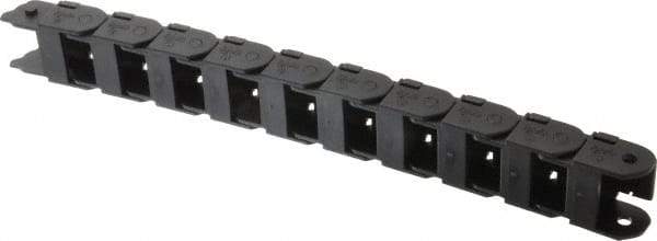 Igus - 1 Ft. Long, Igumid G, Snap Open Cable and Hose Carrier - 0.98 Inch Inside Width x 0.67 Inch Inside Height, 1.42 Inch Outside Width x 0.94 Inch Outside Height, 1-1/2 Inch Bend Radius - Industrial Tool & Supply